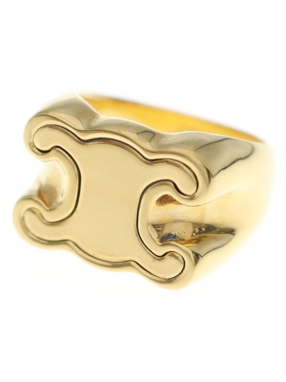 Celine Triomphe Log Gold Ring - Picture 1 of 7